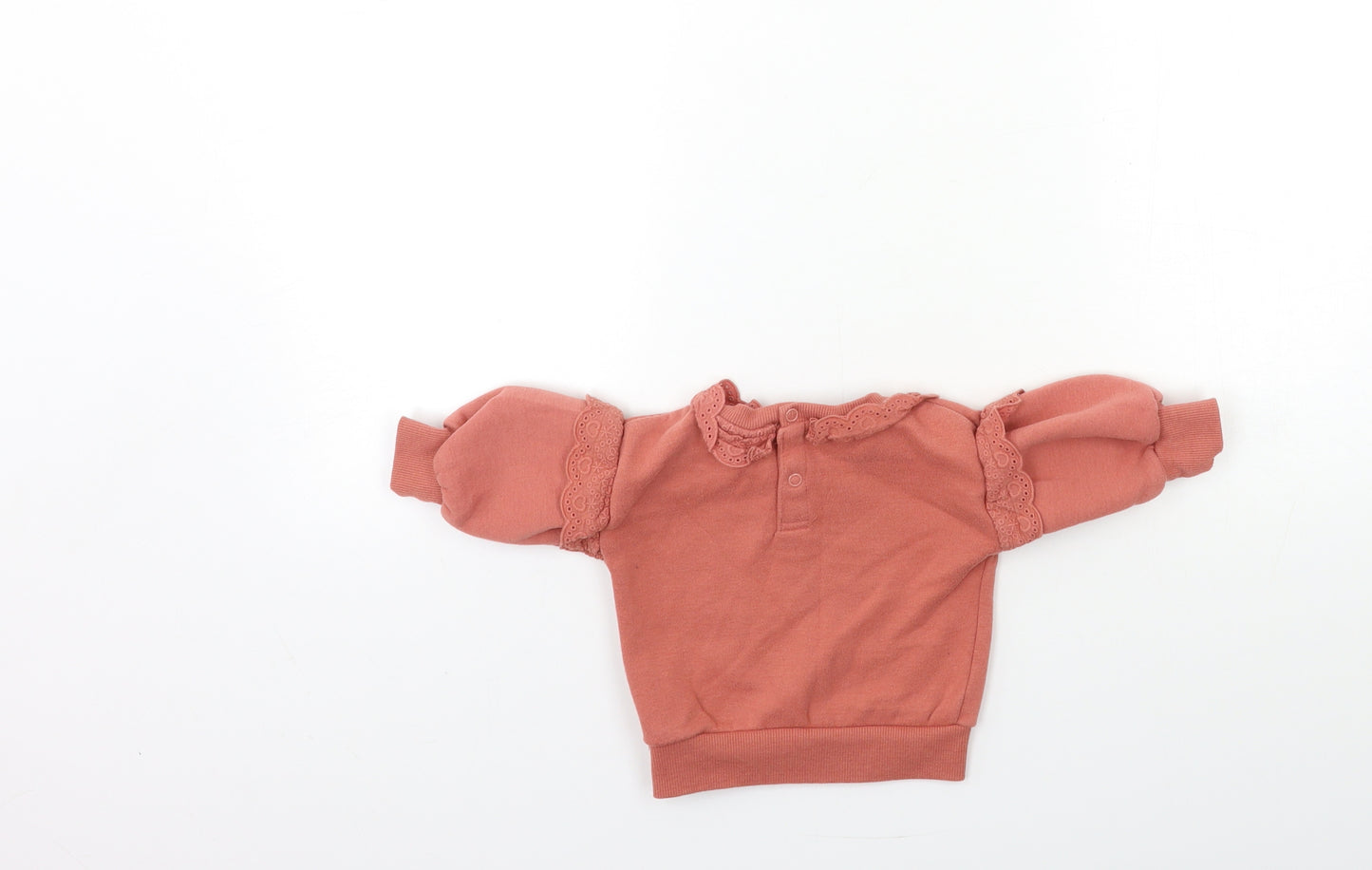 Primark Baby Pink   Pullover Jumper Size 3-6 Months  - frill