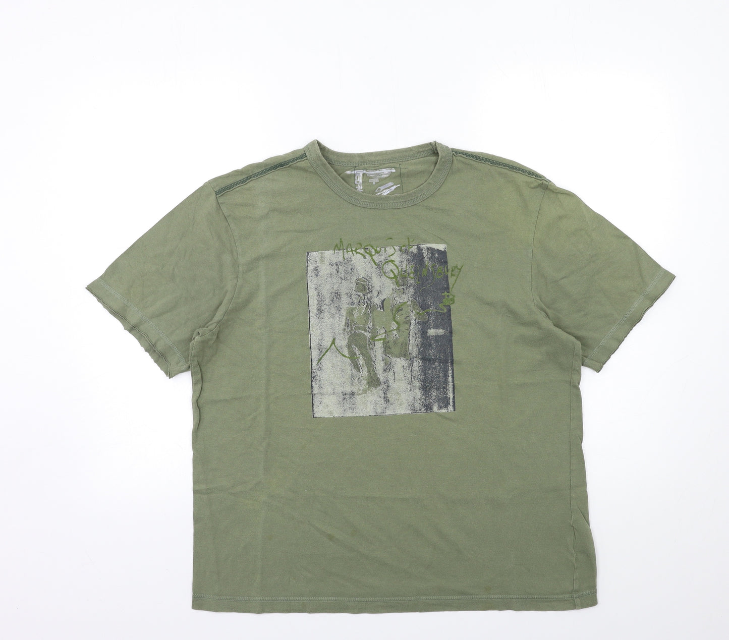Preworn Mens Green    T-Shirt Size M