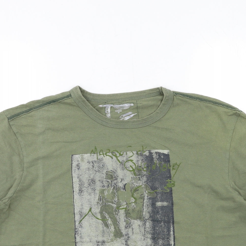 Preworn Mens Green    T-Shirt Size M