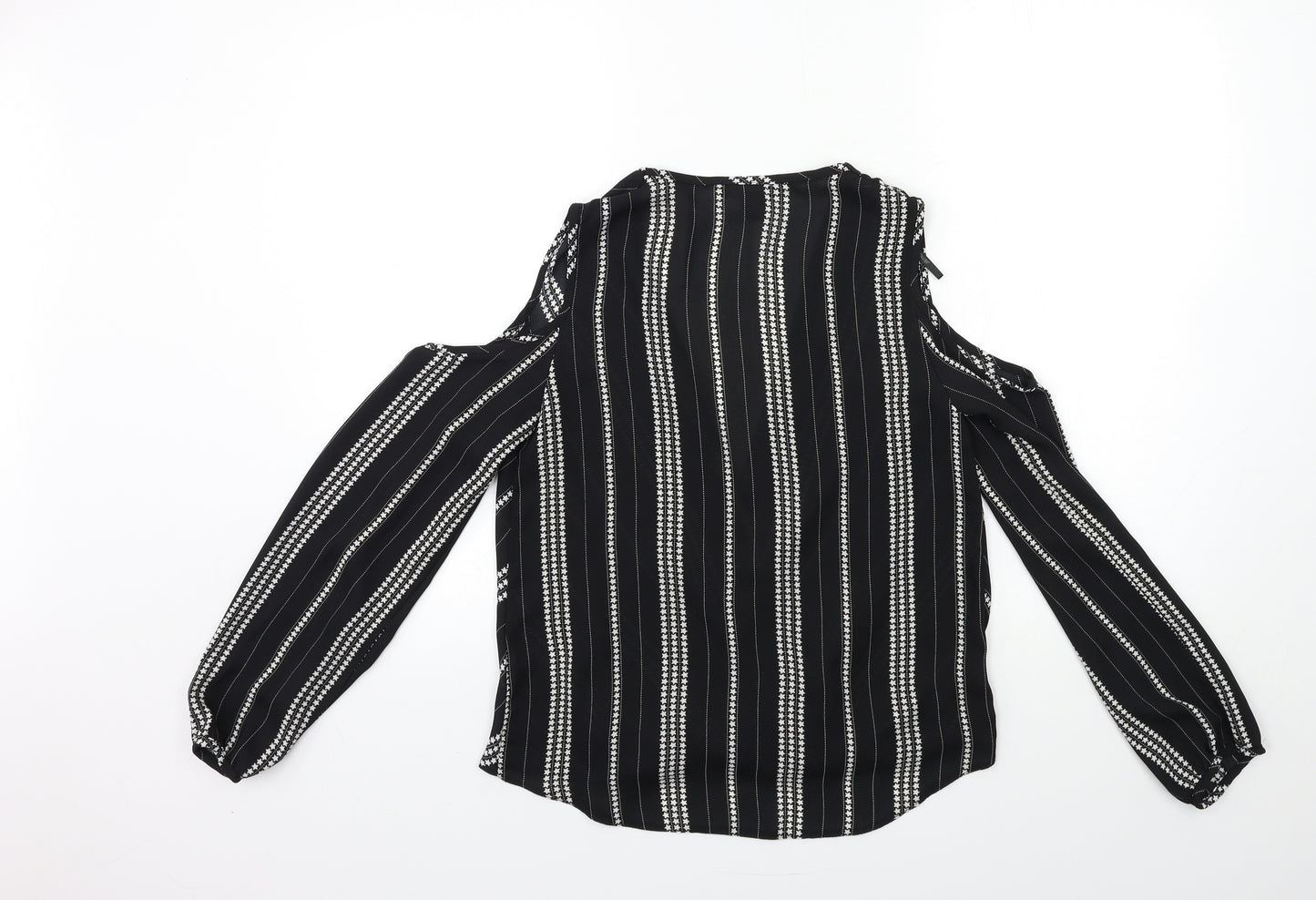 Atmosphere Womens Black Striped  Basic Blouse Size S