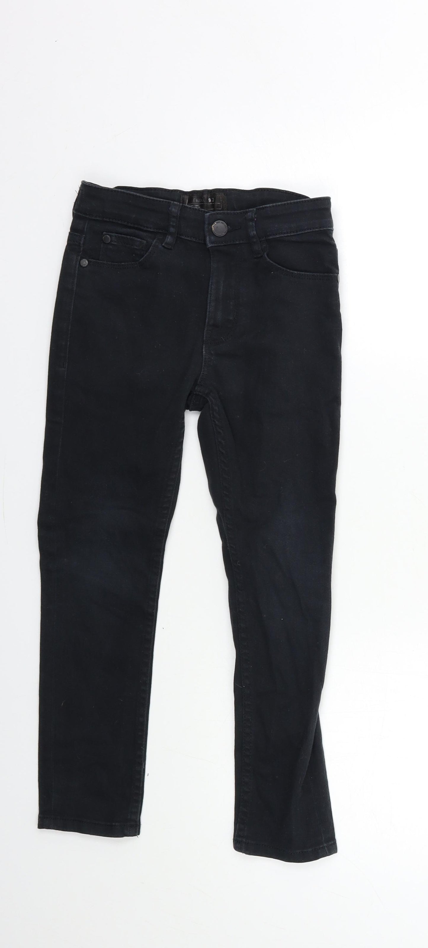 NEXT Boys Black  Denim Skinny Jeans Size 7 Years