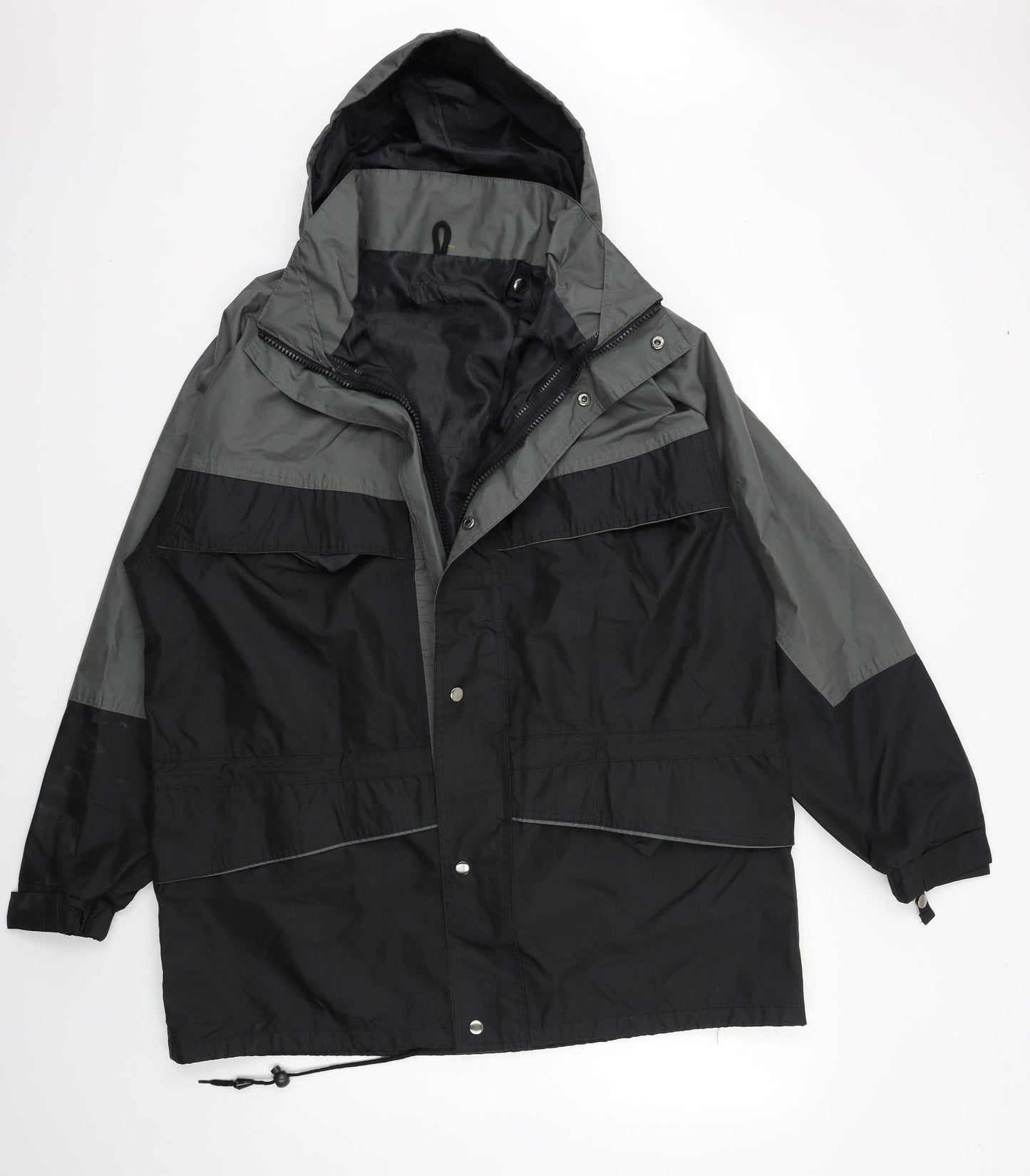 Preworn Mens Black   Rain Coat Coat Size L