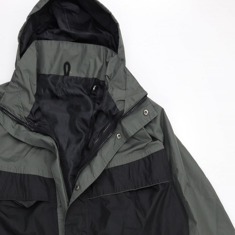 Preworn Mens Black   Rain Coat Coat Size L