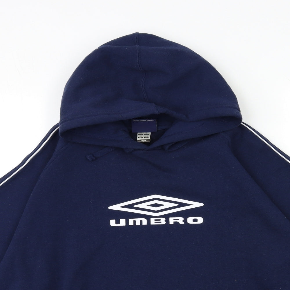 Umbro Mens Blue   Pullover Hoodie Size M