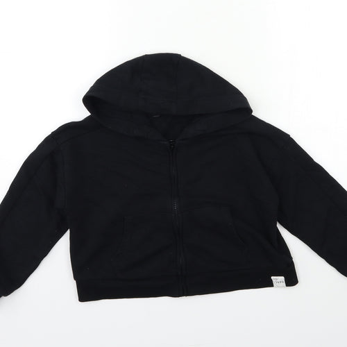 George Boys Black   Pullover Hoodie Size 7 Years