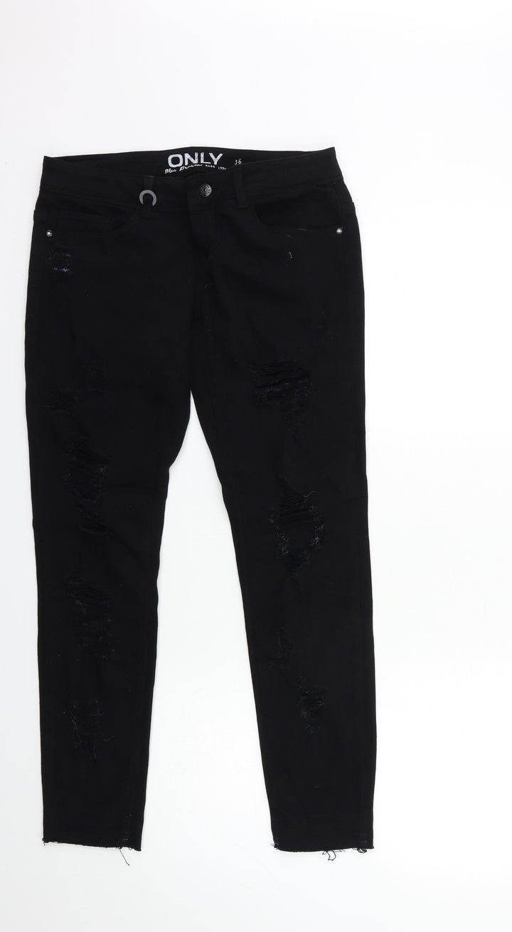 Only Womens Black Denim Skinny Jeans Size 8 L29 in