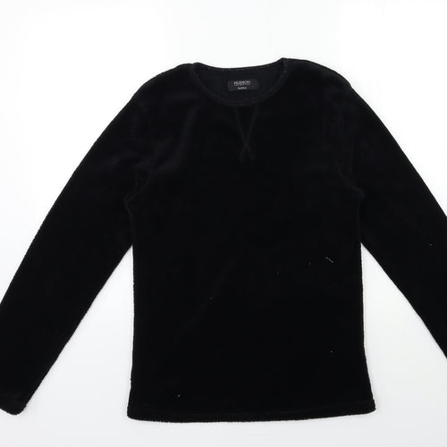 Hudson Boys Black  Fleece  Pyjama Top Size S