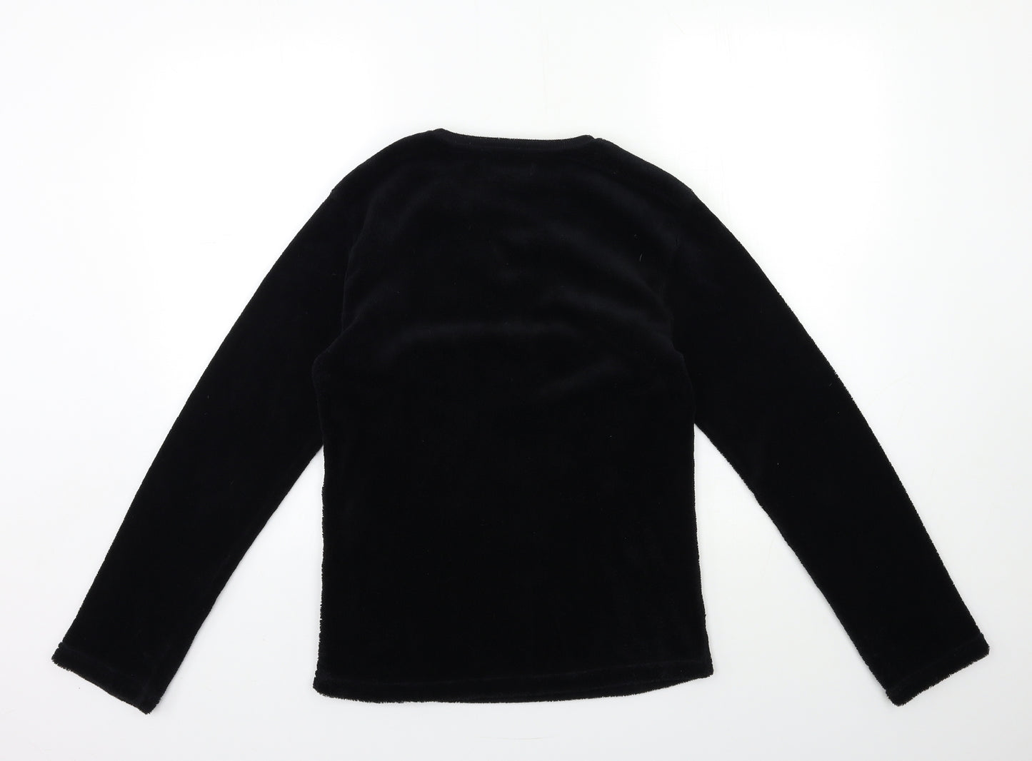 Hudson Boys Black  Fleece  Pyjama Top Size S