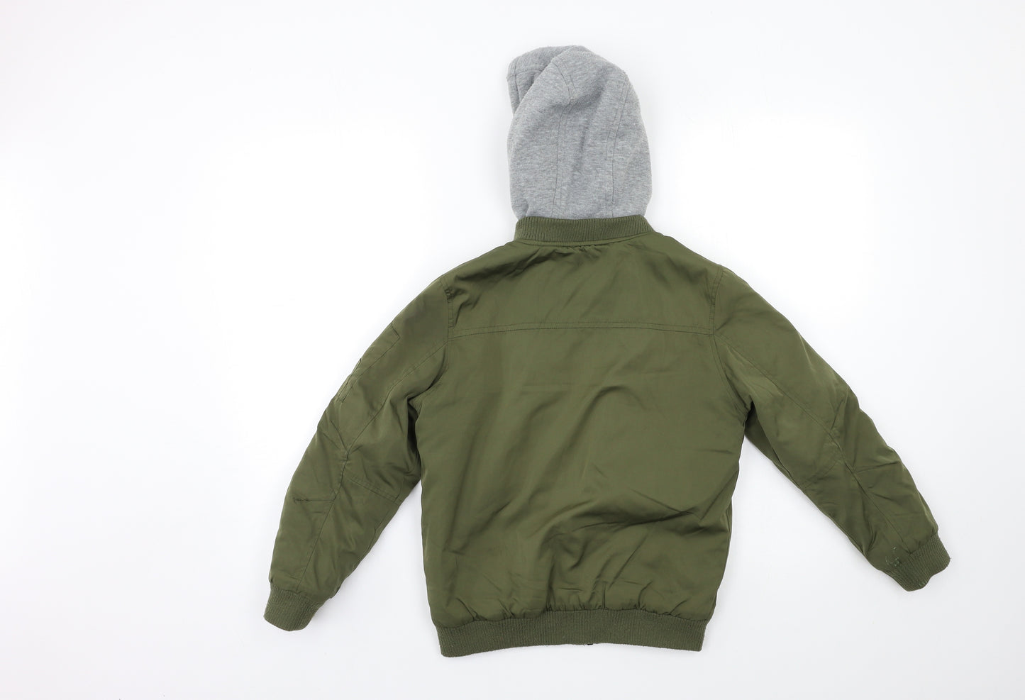 Nutmeg Boys Green   Bomber Jacket Jacket Size 8-9 Years