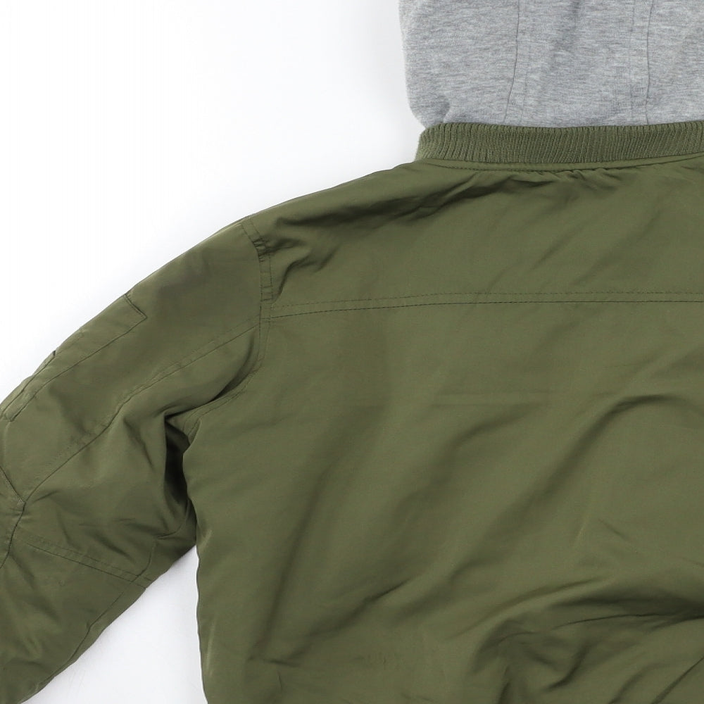 Nutmeg Boys Green   Bomber Jacket Jacket Size 8-9 Years
