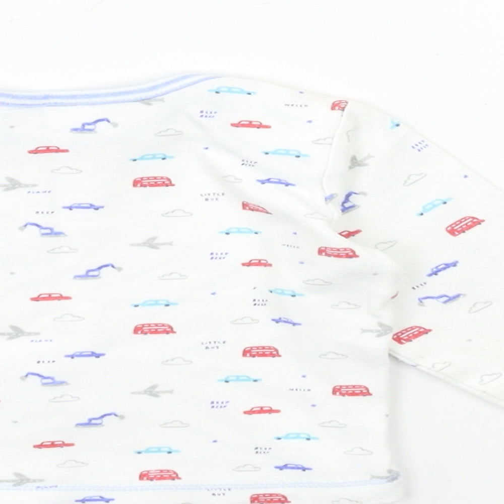 Mini Club Baby White   Basic T-Shirt Size 6-9 Months