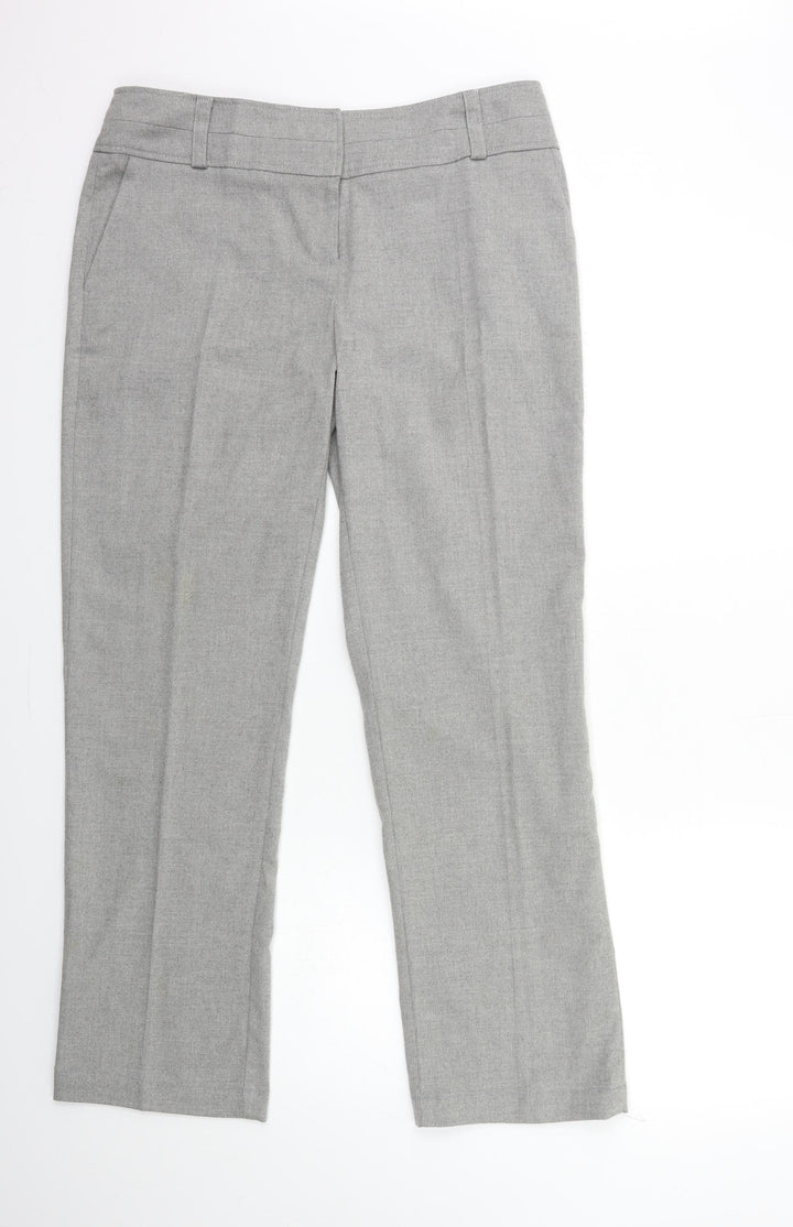 F&F Womens Grey Trousers Size 14 L30 in
