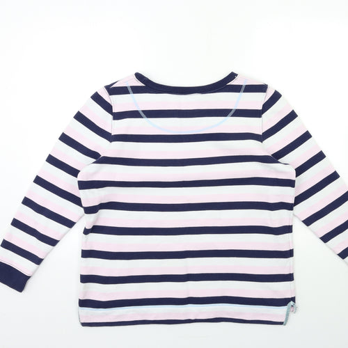 strawberry bay Womens Pink Striped  Pullover Sweatshirt Size 16