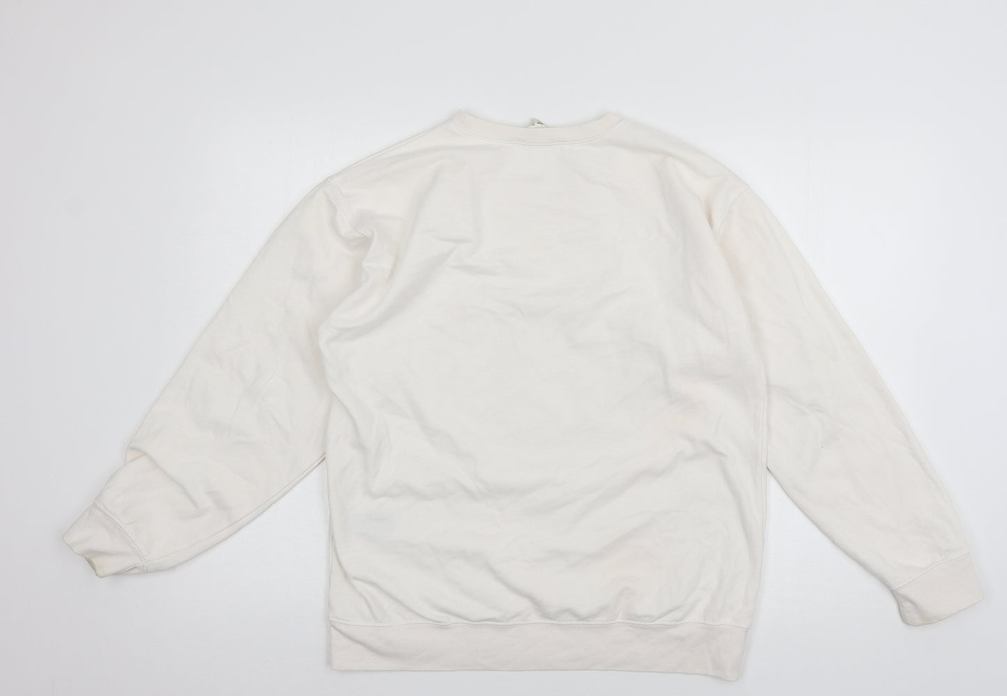 Miss Selfridge Womens White  Jersey Pullover Sweatshirt Size S  - Belle De Jour