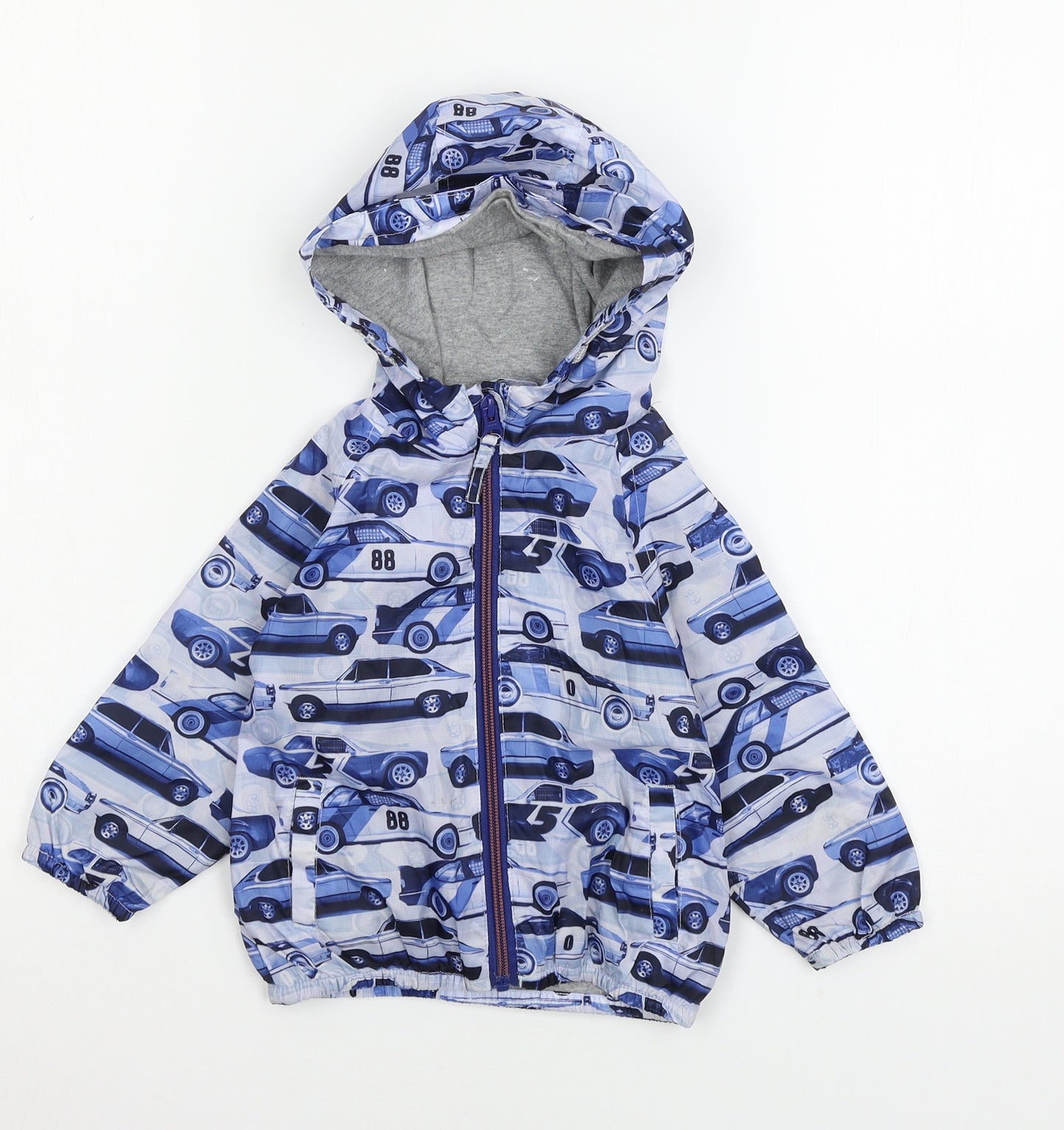 NEXT Boys Blue Geometric  Jacket  Size 12-18 Months  - Cars