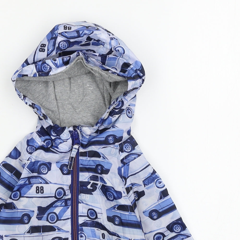 NEXT Boys Blue Geometric  Jacket  Size 12-18 Months  - Cars