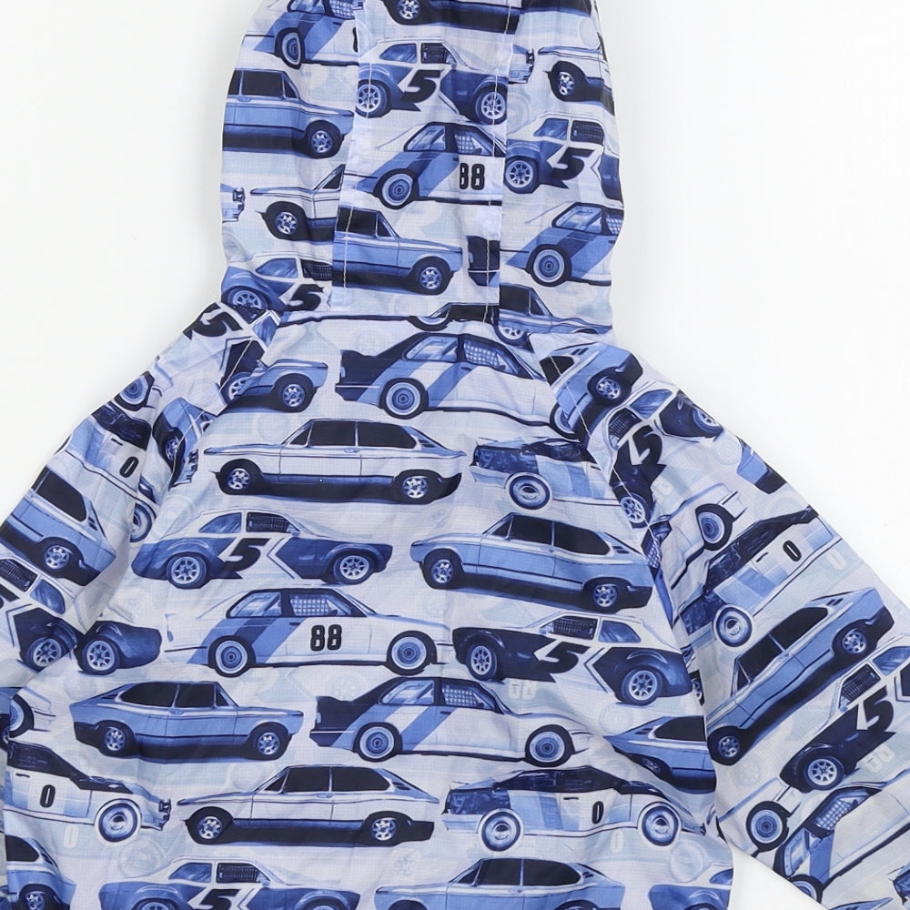 NEXT Boys Blue Geometric  Jacket  Size 12-18 Months  - Cars
