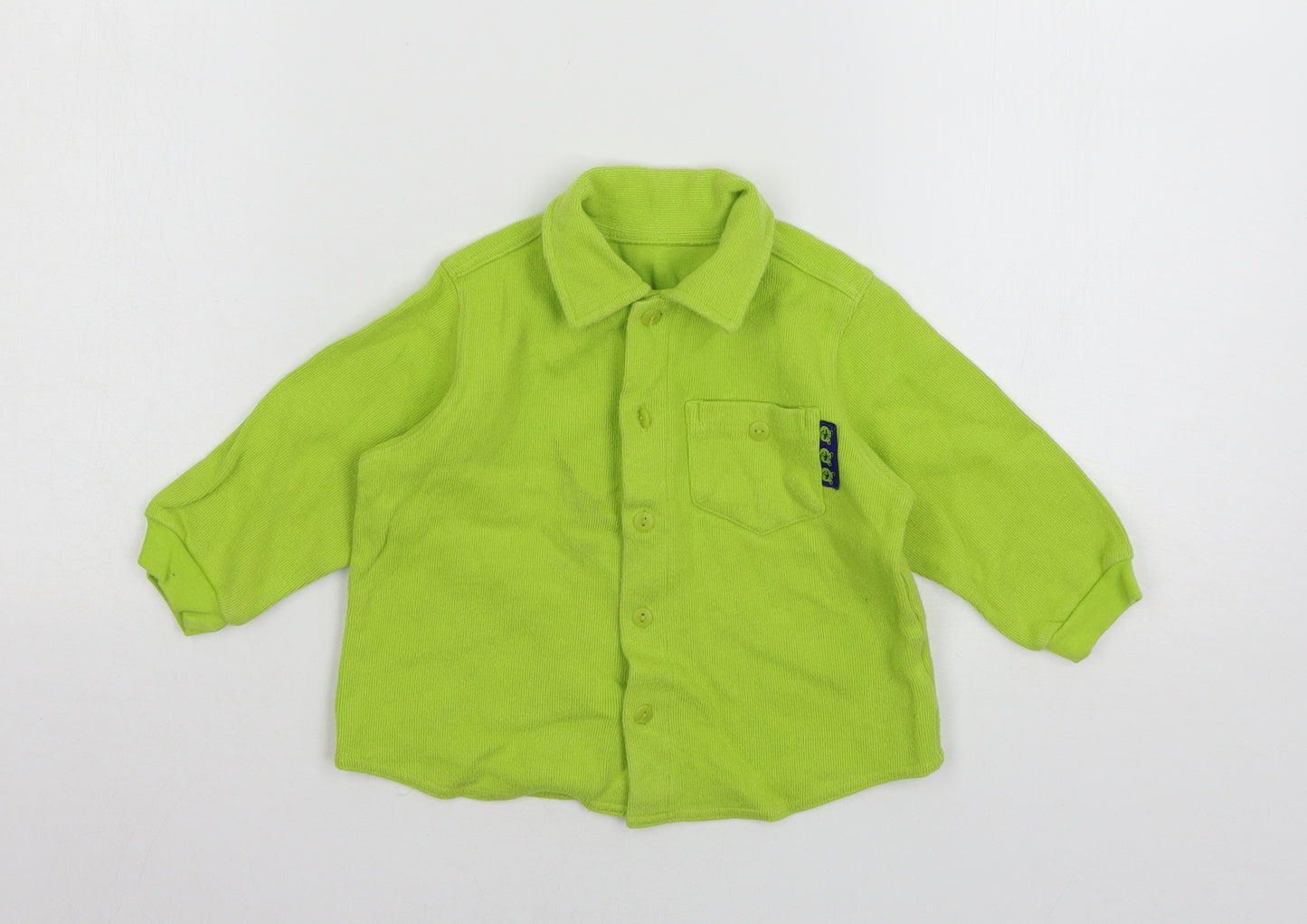 Boots Boys Green  Jersey Basic Button-Up Size 12-18 Months