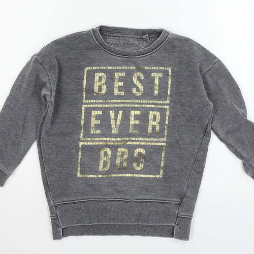 George Boys Grey  Jersey Pullover Sweatshirt Size 3-4 Years