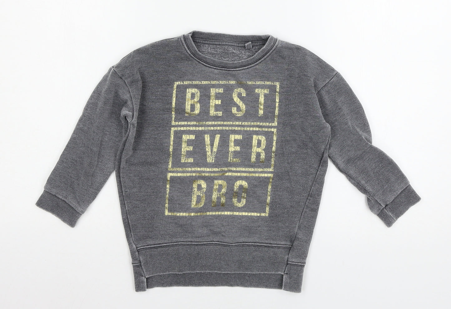 George Boys Grey  Jersey Pullover Sweatshirt Size 3-4 Years