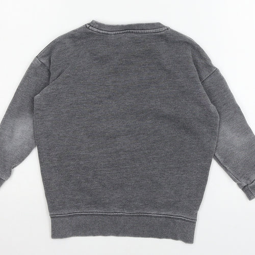 George Boys Grey  Jersey Pullover Sweatshirt Size 3-4 Years