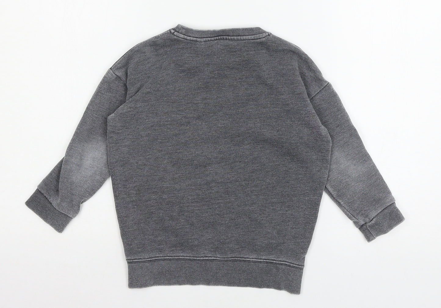 George Boys Grey  Jersey Pullover Sweatshirt Size 3-4 Years