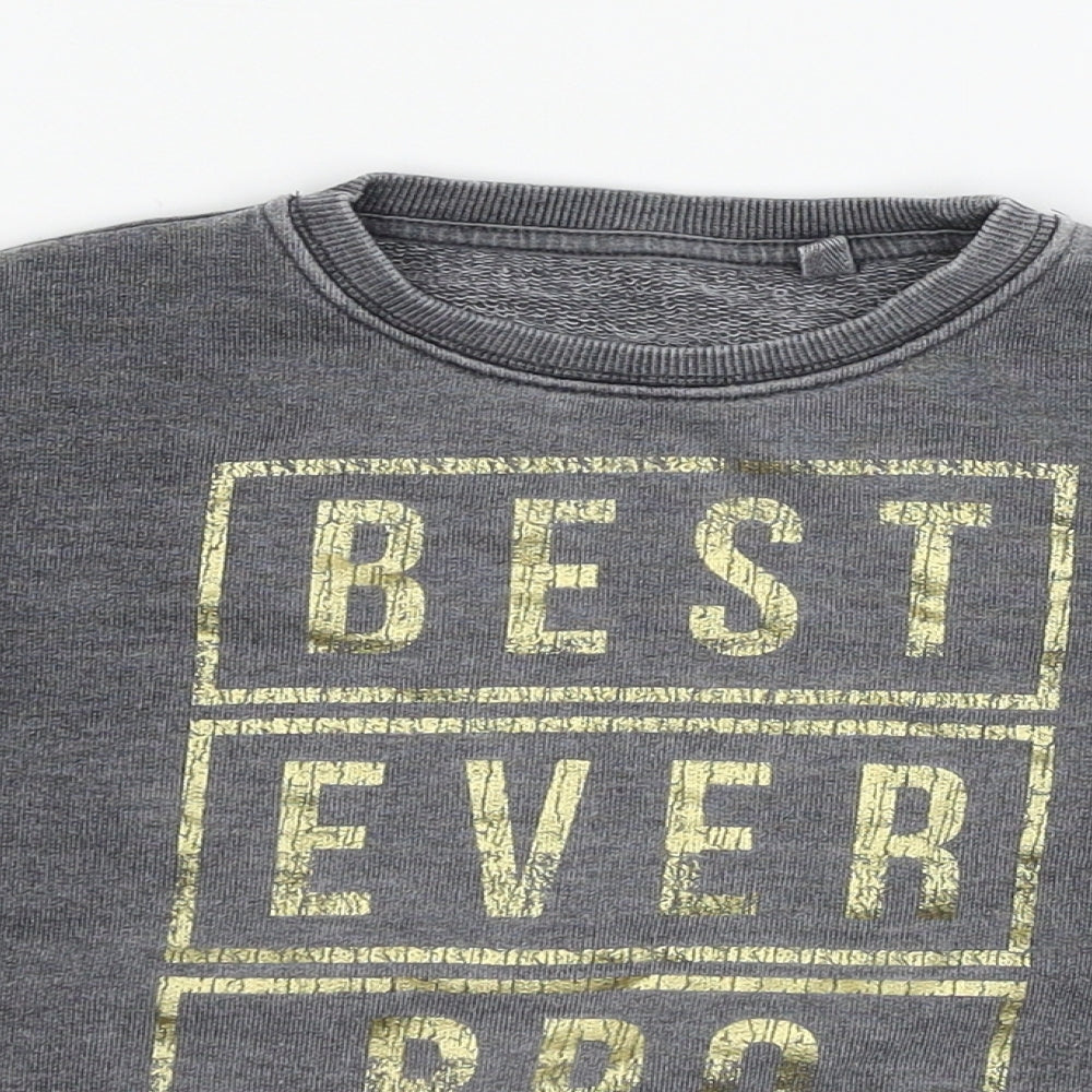 George Boys Grey  Jersey Pullover Sweatshirt Size 3-4 Years
