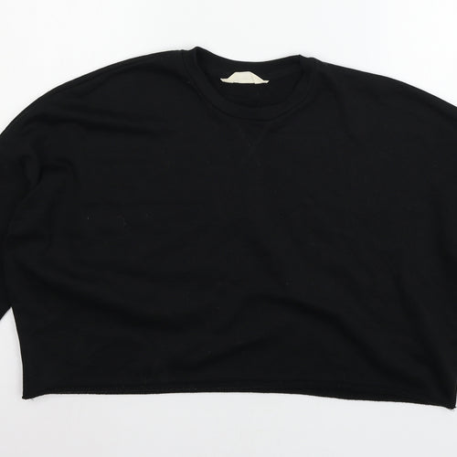 Primark Womens Black  Jersey Pullover Sweatshirt Size 10
