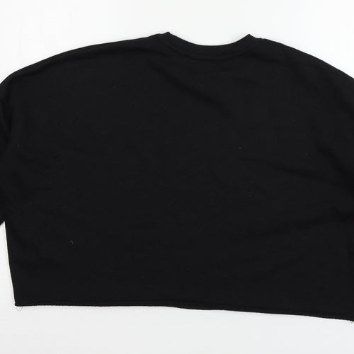 Primark Womens Black  Jersey Pullover Sweatshirt Size 10