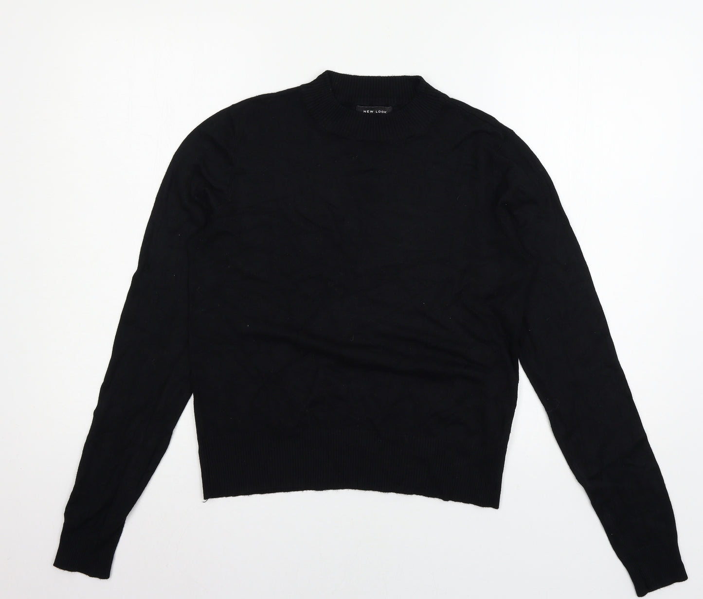 New Look Womens Black  Knit Pullover Jumper Size 14