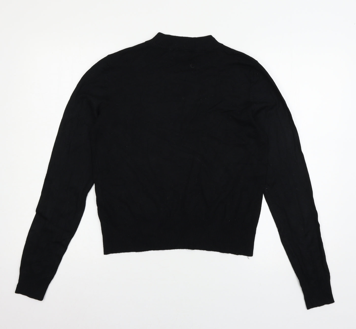 New Look Womens Black  Knit Pullover Jumper Size 14