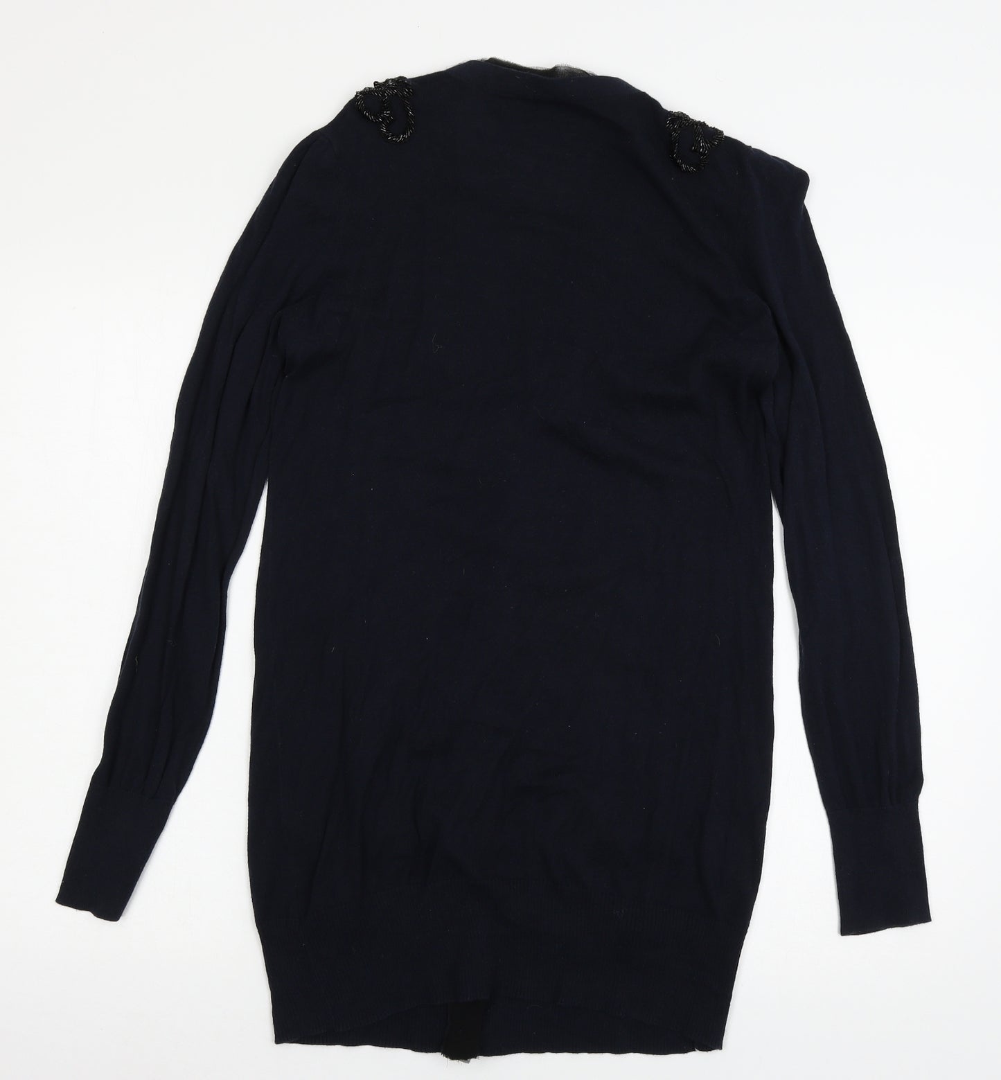 Oasis Womens Blue  Knit Cardigan Jumper Size L