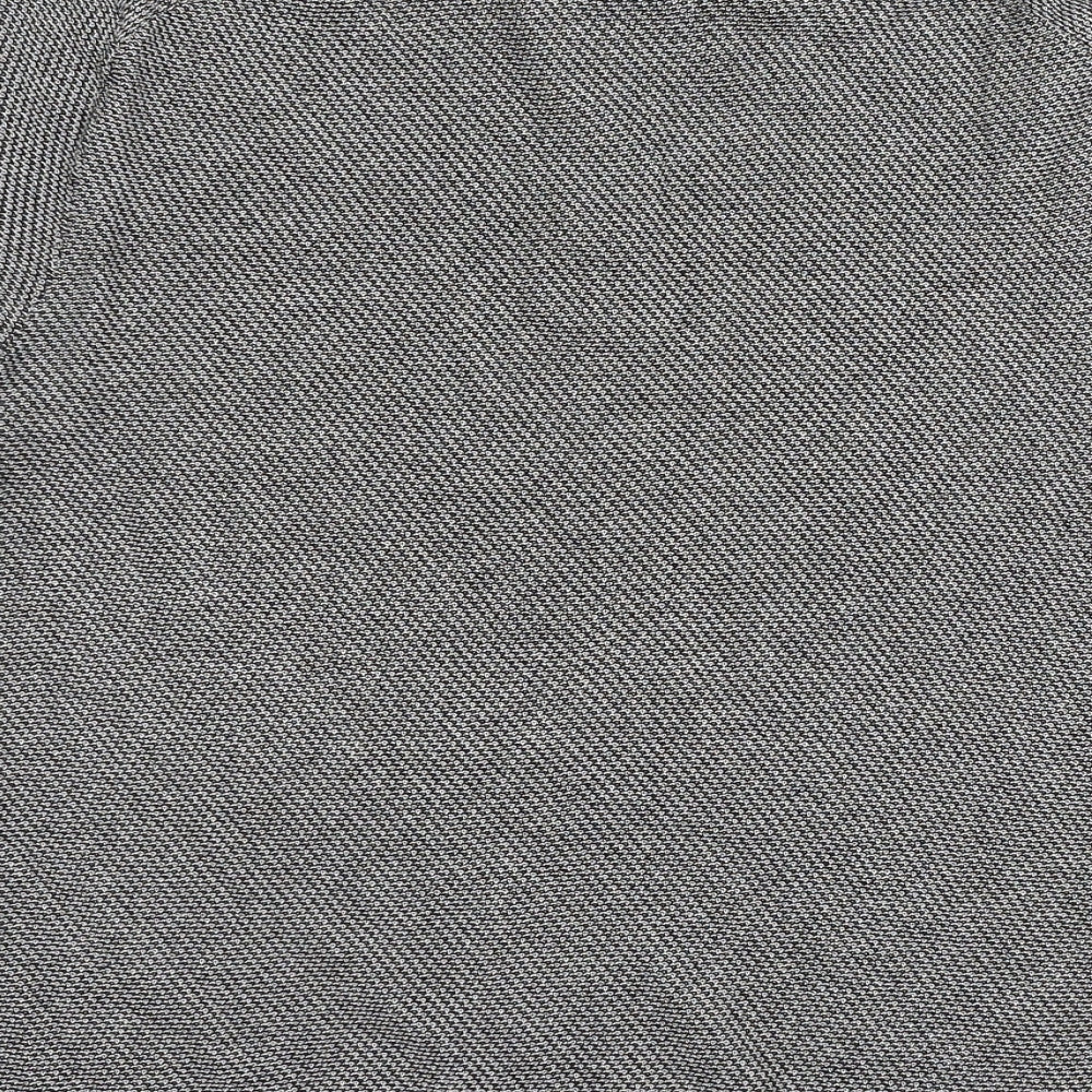 Zara Mens Grey  Knit  Polo Size M