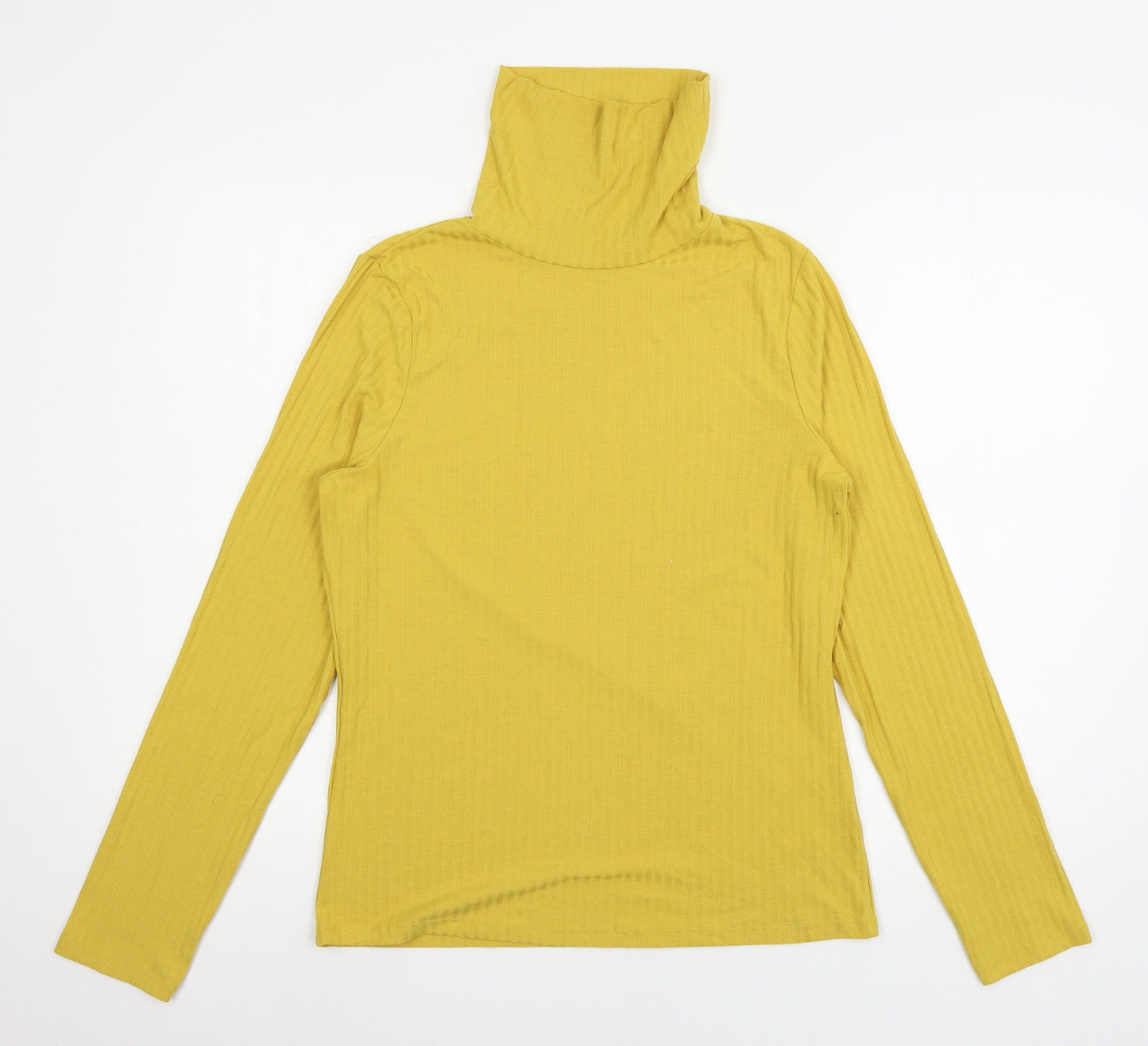 New Look Womens Yellow  Jersey Basic T-Shirt Size 18