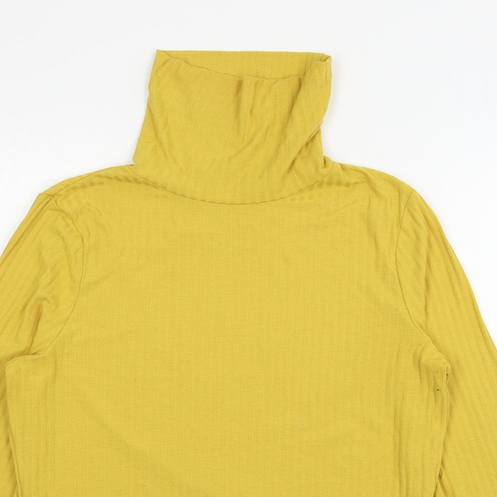 New Look Womens Yellow  Jersey Basic T-Shirt Size 18