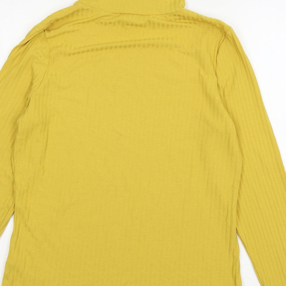 New Look Womens Yellow  Jersey Basic T-Shirt Size 18