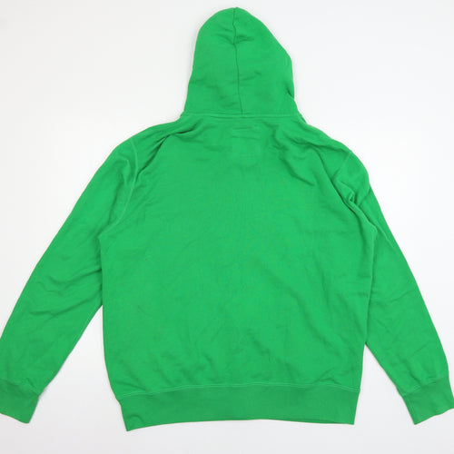 Uniqlo Mens Green  Jersey Full Zip Hoodie Size L