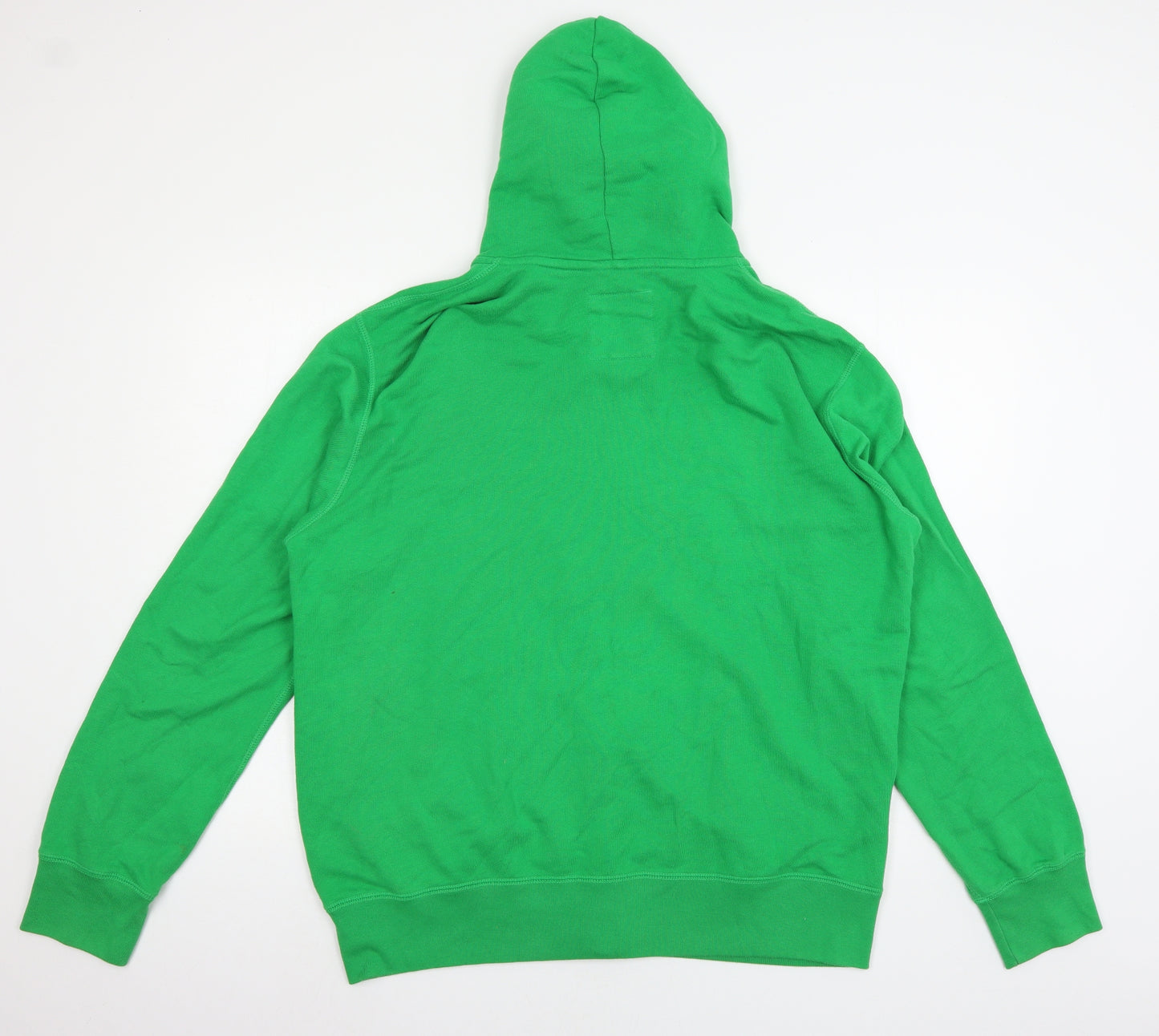 Uniqlo Mens Green  Jersey Full Zip Hoodie Size L