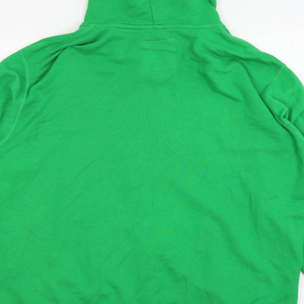 Uniqlo Mens Green  Jersey Full Zip Hoodie Size L