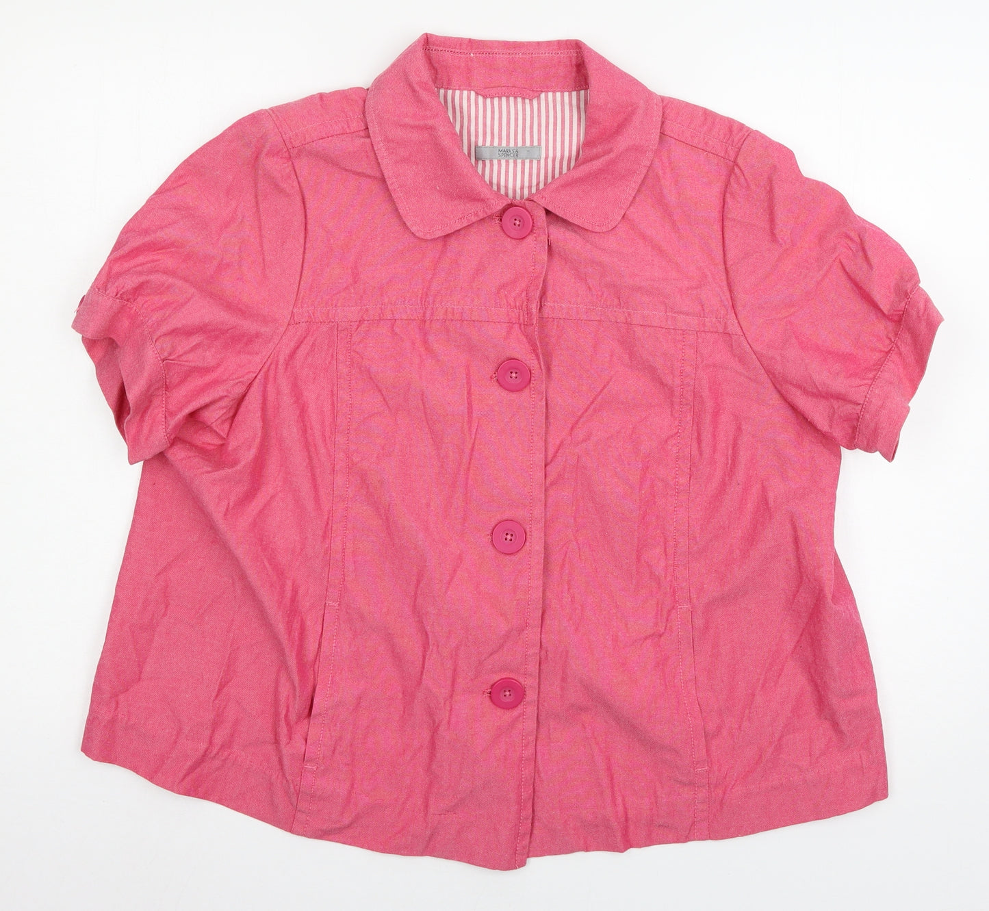 Marks and Spencer Womens Pink   Jacket  Size 18