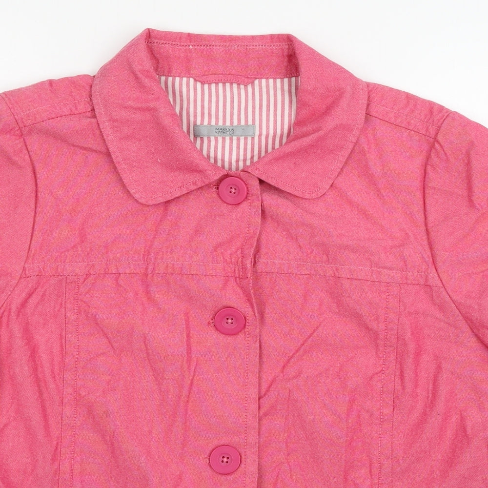 Marks and Spencer Womens Pink   Jacket  Size 18