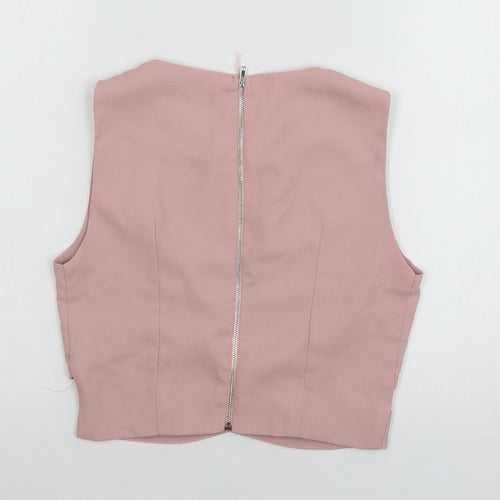 Jeuvre Womens Pink   Basic T-Shirt Size 8