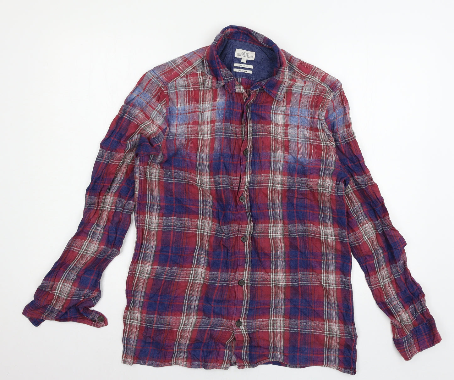 NEXT Mens Pink    Button-Up Size S
