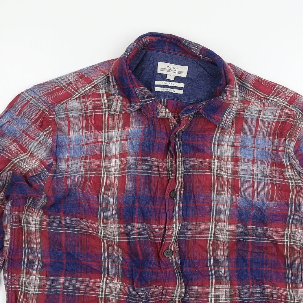 NEXT Mens Pink    Button-Up Size S
