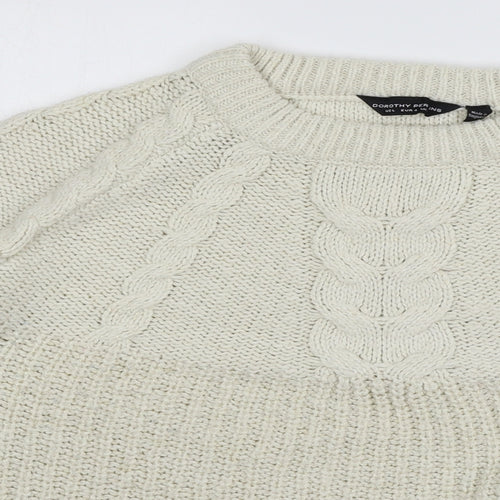 Dorothy Perkins Womens Ivory  Knit Pullover Jumper Size L