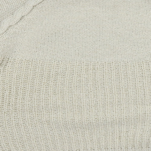 Dorothy Perkins Womens Ivory  Knit Pullover Jumper Size L
