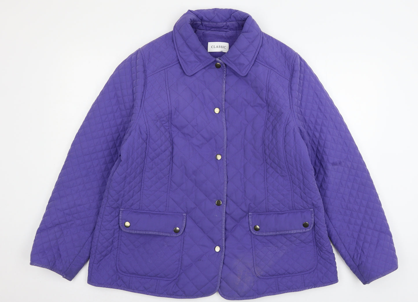 Marks and Spencer Womens Purple   Puffer Jacket Coat Size 18