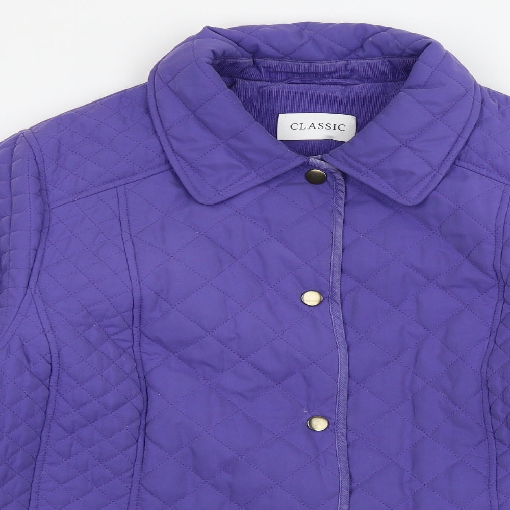Marks and Spencer Womens Purple   Puffer Jacket Coat Size 18