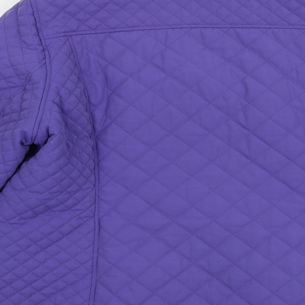 Marks and Spencer Womens Purple   Puffer Jacket Coat Size 18