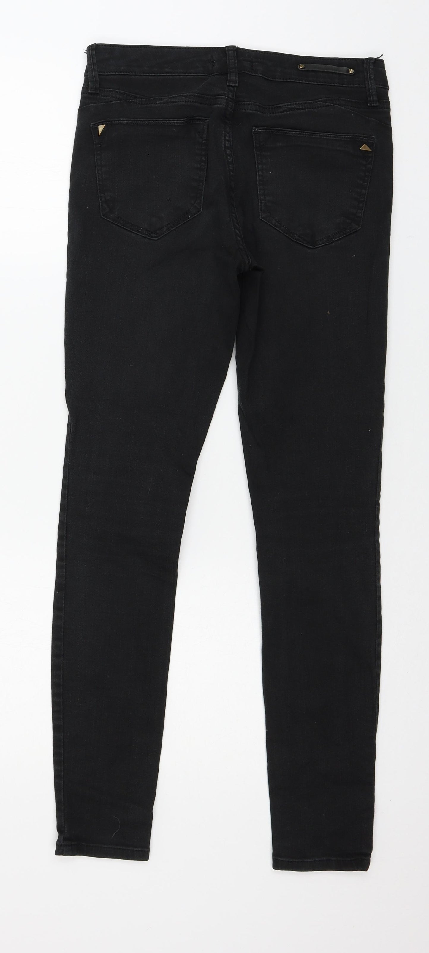 River Island Womens Black  Denim Skinny Jeans Size 10 L28 in